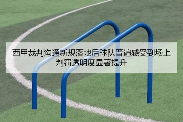 西甲裁判沟通新规落地后球队普遍感受到场上判罚透明度显著提升
